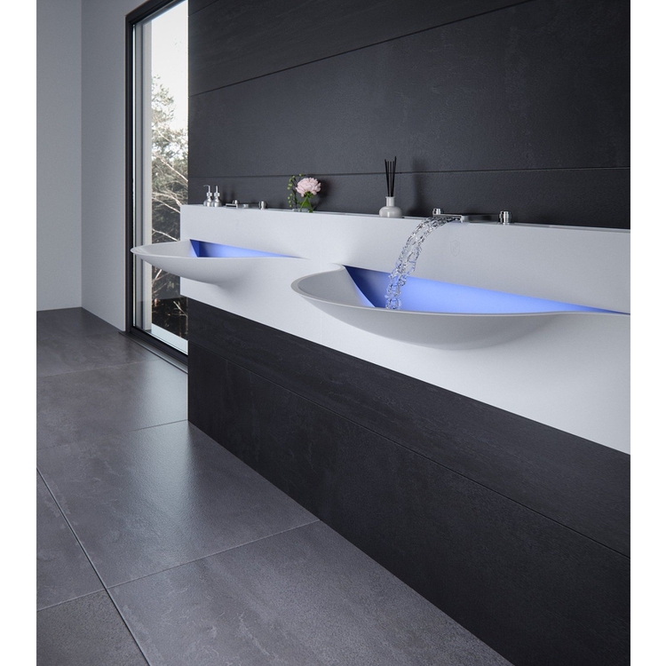 Modern Under Counter Wash Basin Designs with Led Light