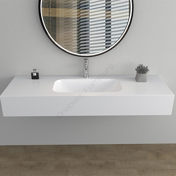 Small Countertop Wall Hung Bathroom UK Popular Design Ceramic Hand Wash Basin