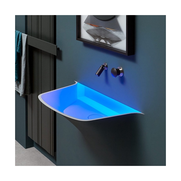 Polished Washroom Countertop Corian Marble Art Basin Bathroom Sinks
