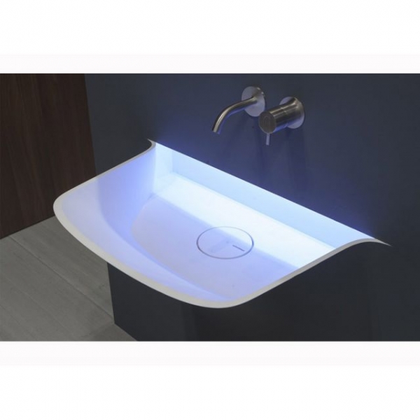Polished Washroom Countertop Corian Marble Art Basin Bathroom Sinks